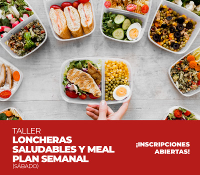 TALLER DE LONCHERAS SALUDABLES Y MEAL PLAN SEMANAL