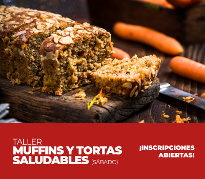 TALLER MUFFINS Y TORTAS SALUDABLES